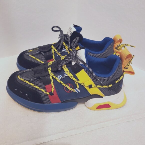 Javi | Shoes | Javi Unreal Sneaker For Men 3 Navyyellow | Poshmark